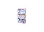 Moni Holz-Puppenhaus Anna 4121, 8-tlg. Möbelset, 3 Etagen, verschiedene Räume rosa