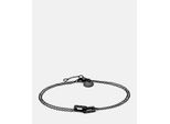 Armband LIEBESKIND BERLIN "Schmuck Geschenk Edelstahl Armkette The Festive Mini Link Sparkle", schwarz (schwarz, schwarz, schwarz), Armbänder, Damen, 20cm, Edelstahl, Armband, mit Zirkonia (synth.)