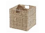Landscape Regalkorb, Naturfarben, Metall, Naturmaterialien, rechteckig, 32x33x33 cm, faltbar, Griffe, Ordnen & Aufbewahren, Dekoboxen & Aufbewahrungsboxen, Regalboxen & Stehsammler