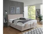 Boxbett "Lissabon wahlweise in den Breiten 160x200cm, 180x200cm & 200x200cm", beige (sand), B:215cm L:210cm, WESTFALIA SCHLAFKOMFORT, Komplettbetten