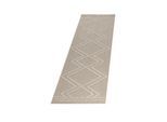 Outdoorteppich AYYILDIZ TEPPICHE "PATARA 4954", beige, B:80cm H:8mm L:250cm, Polypropylen, Teppiche, Outdoorteppich, Läufer / Pflegeleicht / Strapazierfähig / In- und Outdoor geeignet