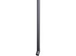 Regenfallrohr BIOHORT, grau (dunkelgrau, metallic), B:4cm H:204cm L:4cm, Stahl, Rohre, für Gerätehaus HighLine, aus feuerverzinktem Stahl