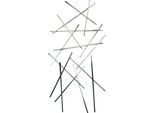 Garderobenleiste SPINDER DESIGN "MATCHES", silber (silberfarben), B:100cm H:184cm T:15cm, Edelstahl, Garderobenhalter, Breite 100 cm, Höhe 184 cm