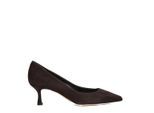 Ninalilou Hohe Schuhe - Pump Suede Ebony Heel 55Mm - Gr. 38,5 (EU) - in Schwarz - für Damen