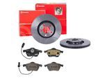 BREMBO Bremsensatz, Scheibenbremse Bremsensatz-Vorderachse MAX LINE sk8k0ezh95 Vorderachse Geschlitzt 312mm 25mm für SEAT Skoda VW Audi (FAW)