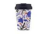 Coffee-to-go-Becher "BioLoco Easy Cup-Black fern 350 ml", bunt, Trinkgefässe, 350ml, Polypropylen, Silikon, Coffee-to-go-Becher