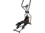 Crosstrainer FUEL FITNESS "EC100 Crosstrainer", rot, Crosstrainer, ohne Unterlegmatte, 120 kg max. Benutzergewicht, 24 Widerstandsstufen, B:51cm H:160cm L:145cm