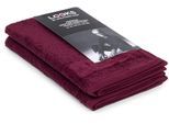 Gästehandtücher "LOOKS", burgundy, B:30cm L:50cm, Frottier, Obermaterial: 100% Baumwolle, LOOKS BY WOLFGANG JOOP, Handtücher, mit Logobestickung