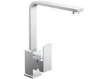 Küchenarmatur WELLTIME "Viktoria", silber (chrom), B:5cm H:29cm T:25,4cm Ø:5cm, Armaturen, Design-Armatur für Küchenspüle, eckig