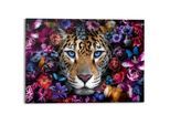 Deco-Panel REINDERS "Flower Cat", bunt (farbe bild(er): bunt), B:140cm H:100cm T:2cm, MDF, Bilder