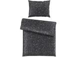 Bio:Vio Bettwäsche , Anthrazit , Textil , Abstraktes , 140x200 cm , pflegeleicht, atmungsaktiv, schadstoffgeprüft , Heimtextilien, Bettwäsche & Leintücher, Bettwäsche, Satin-Bettwäsche