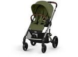 cybex Gold Kinderwagen , Waldgrün , Textil , 60x108x87 cm , Ce , Feststellbremse, Federung, 5-Punkte-Gurt, für Babyschale geeignet, Griff in Lederoptik, Transportsicherung, Sitz umsetzbar, Einhand-Faltmechanismus , Baby on Tour, Kinderwagen, Kombikinderwagen