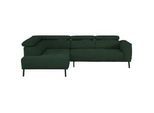 Xora Ecksofa , Grün , Textil , Ottomane links, L-Form , 280x205 cm , Stoffauswahl, seitenverkehrt erhältlich, Hocker erhältlich, Rücken echt , Wohnzimmer, Sofas & Couches, Wohnlandschaften, Ecksofas