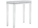 Carryhome Konsolentisch, Silber, Glas, Holzwerkstoff, rechteckig, eckig, 35x76x80 cm, Wohnzimmer, Wohnzimmertische, Konsolentische