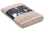 Duschtuch "LOOKS", beige, B:70cm L:140cm, Frottier, Obermaterial: 100% Baumwolle, LOOKS BY WOLFGANG JOOP, Handtücher, mit Logobestickung