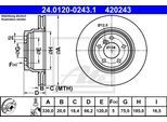 ATE Bremsensatz-Vorn und hinten Bremsensatz, Scheibenbremse vorne rechts links belüftet 330mm für BMW 34116854126 34116798978 34216864899 SG00000DSZ