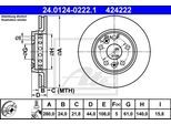 ATE Bremsensatz-Vorderachse Bremsensatz, Scheibenbremse vorne rechts links belüftet 280mm für RENAULT MERCEDES-BENZ 4154300022 7701209839 4154210310 I