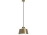 EGLO Hängeleuchte "SOUTHERY", gold (goldfarben, weiß), Ø 35cm H: 110cm, 1 Stk., Leuchten, Hängeleuchte in gold und weiß aus Stahl - exkl. E27 - 40W, Hängeleuchte