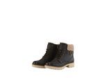 TOM TAILOR Damen Wasserdichte Stiefel mit Fütterung, schwarz, Uni, Gr. 39