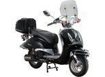 Motorroller ALPHA MOTORS "Firenze Limited", schwarz (schwarz, schwarz), Motorroller, 45 km/h, im Retro-Look, B:85cm H:108,5cm L:189cm