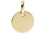 Kettenanhänger JOBO "Anhänger rund", gold (gelbgold 333), Schmuckanhänger, Damen, Gelbgold 333, Kettenanhänger, 333 Gold