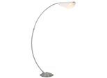 GLOBO LIGHTING LED Stehlampe "ROBLES", nickel matt, 2 Stk., Leuchten, Stehleuchte/Wohnzimmer/Schlafzimmer/Flur, LED Stehlampe