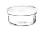 Lunchbox Glas , Weiß , 12.5x6x12 cm , Küchenzubehör, Vorratsbehälter, Jausenboxen