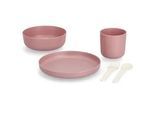 Kindgeschirr 5-teilig , Rosa , Kunststoff , 18x9.5x18 cm , Füttern, Kindergeschirr