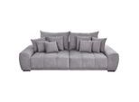 Carryhome Bigsofa, Grau, Holz, Buche, massiv, 3-Sitzer, Füllung: Schaumstoff, 280x67x120 cm, Stoffauswahl, Rücken echt, Wohnzimmer, Sofas & Couches, Sofas, Bigsofas