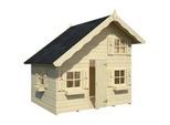 Spielhaus PALMAKO "Tom 3,8 m2", beige (natur), Spielhäuser, KinderB:258cm H:228cm T:224cm, Holzwerkstoff, Spielhaus, mit Vorgefertigte Wandelemente, B:258cm H:228cm T:224cm