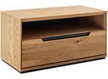 Sitzbank MCA LIVING "Araya Garderobenbank,Flurbank,Aufbewahrungsbank,Bank,Breite 79 cm", braun (eichenfarben), B:79cm H:41cm T:40,5cm, Holzwerkstoff, Massivholz, Sitzbänke, Sitzbank, FSC-Mix, Schubkasten gedämpft, Made in Europe