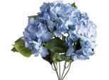 Kunstblume BOTANIC-HAUS "Hortensienbusch", blau (antikblau), B:30cm H:45cm T:30cm Ø:30cm, Kunststoff, Kunstpflanzen