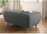 Polsterhocker HOME AFFAIRE "Boston", grau, B:107cm H:47cm T:74cm, Struktur (100% Polyester);Luxus-Microfaser Florence (100% Polyester);Chenille (100% Polyester);NaturLEDER (reines Rindsleder), Hocker, Polsterhocker, in 4 Bezugsqualitäten, auch in NaturLEDER