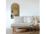 Leinwandbild ART FOR THE HOME "Kranich", beige (farbe bild(er): mehrfarbig), H:100cm, Leinwand, Bilder, Leinwandbild, Bild in organischer Bogenform