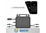 MARSTEK Mikro-Wechselrichter 800 W MST-MI0800 für Balkonkraftwerk, IP67 wetterfest, Plug-&-Play Installation, 2 MPPT, Bluetooth & WIFI, Micro Inverter