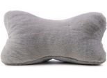 Nackenkissen GÖZZE "Uni Flausch Lesekissen LaPit", silberfarben, B:40cm H:19cm L:25cm, Polyester, Funktionskissen