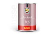 husse Sterilised Pastete 24 Dosen je 400 g. ausgewogene Mahlzeit mit Taurinzusatz für sterilisierte Katzen