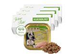 Lyra Pet Lecker.Pet Paula's Feine Paté Reich an Huhn Hundefutter Nassfutter Vollnahrung 11x6,6 kg