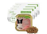 Lyra Pet Lecker.Pet Luna's Feine Paté Reich an Pute Hundefutter Nassfutter Vollnahrung 11x6,6 kg