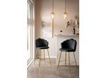 SalesFever Barhocker "Clam Barstuhl mit Stil" Set, 2er Set, Extravagantes Muscheldesign im praktischen 2er Set