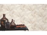 Papiertapete RASCH "Tapete mit Palmenblättern in Beige", natur, B:53m L:10,05m, Papier, Tapeten, Palmen