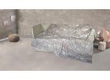 Wohndecke KINZLER "Mikrofaser XXL "Home", weiß (weiß, silber), B:220cm L:240cm, Polyester, Wohndecken, Wohndecke, Kuscheldecke, mit Schriftzug "home sweet home", 220x240 cm