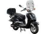 Motorroller ALPHA MOTORS "Firenze Limited", schwarz (schwarz, schwarz), Motorroller, 25 km/h, im Retro-Look, B:85cm H:108,5cm L:189cm