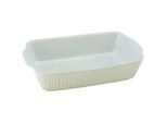 Creatable Auflaufform , Weiß, Hellgelb , Keramik , 2,2 l , rechteckig , 20x7.5x30 cm , mikrowellengeeignet , Kochgeschirr, Auflaufformen