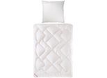 Paradies Bettenset Aloe, Weiß, Textil, Füllung: Polyester, 135x200 cm, Aloe Vera versiegelt, pflegeleicht, Schlaftextilien, Bettdecken