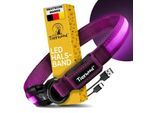 Tierhood Leuchtehalsband LED Halsband lila S