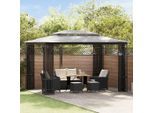 vidaXL Pavillon mit Netz 300x400x265 cm Anthrazit