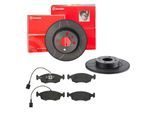 BREMBO Bremsensatz, Scheibenbremse sk8k0f4446 Vorderachse Geschlitzt 257mm 12mm für Fiat LANCIA ALFA ROMEO