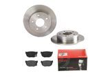 BREMBO Bremsensatz, Scheibenbremse Bremsensatz-Hinterachse ijdtidiq16 Hinterachse voll 258mm 9mm für NISSAN