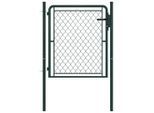 vidaXL Gartentor aus Stahl 100 x 75 cm Grün
